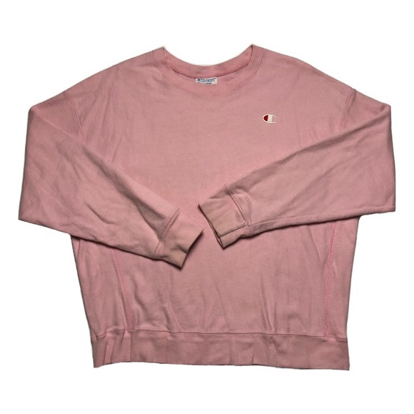 RARE 90s Vintage Pink Champion Reverse Weave Crewneck Sweater Size Adult X-Large